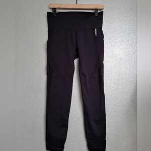 Gymshark Seamless Black Leggings With Side Cutouts